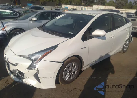 2016 Toyota Prius Two from USA, damaged, VIN JTDKBRFU5G3003373